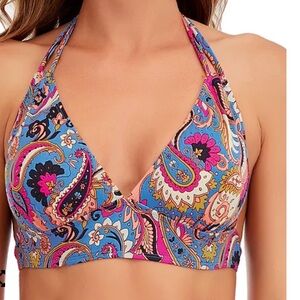 NWT lucky brand paisley halter top  hipster bottoms top is a large bottoms small